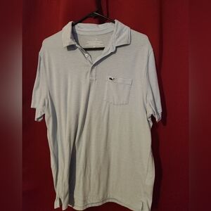 Vineyard Vines Men's Blue Striped Shirt